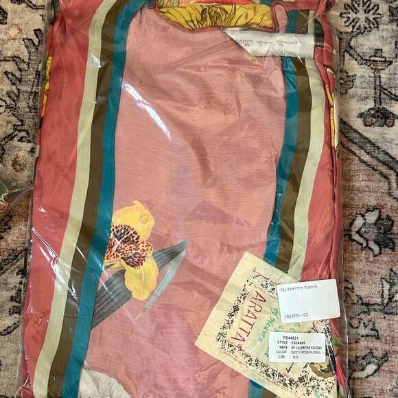 Aratta Silent Journey My Valentine Kimono Dusty Rose Floral ONE SIZE - Picture 5 of 6